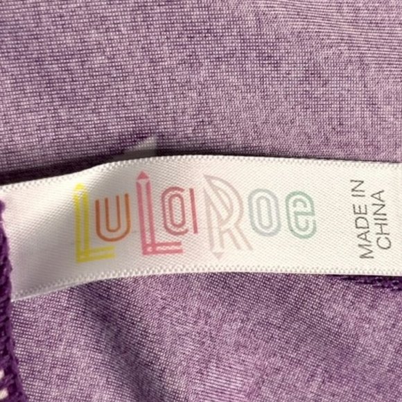 LuLaRoe Simply Comfortable Llama Alpaca Leggings -Purple/Black - OS (2-10) - Picture 9 of 9